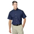 thumbnail image 1 of BlueGeneration Mens Short Sleeve Easy Care Poplin - Navy Small Solid, 1 of 1