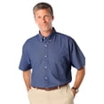 thumbnail image 1 of BlueGeneration Mens Short Sleeve Premium Denim - Vintage Blue Large Solid, 1 of 1