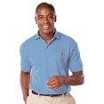 thumbnail image 1 of BlueGeneration Mens Short Sleeve Superblend Pique With Pocket - Light Blue 6 Extra Large Solid, 1 of 1
