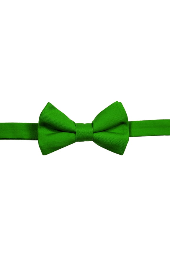 BlueGeneration Mens Teflon Treated Bow Tie - Kelly One Size Tie Solid
