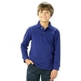 thumbnail image 1 of BlueGeneration Youth Long Sleeve Superblend Pique - Royal Extra Large Solid, 1 of 1