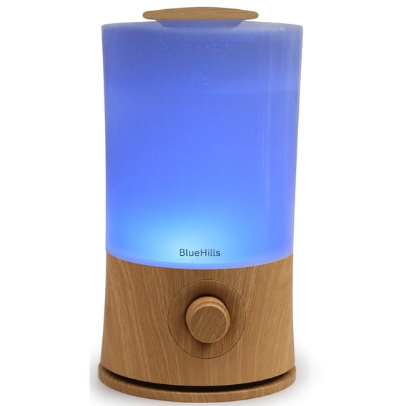 BlueHills 2000 ml Premium Essential Oil Diffuser Humidifier Extra Large Capacity - Wood Grain - E005