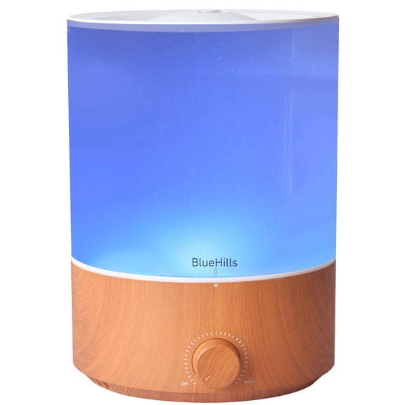 BlueHills 4000 ML Premium XL Essential Oil Diffuser Humidifier Extra Large Capacity - Wood Grain -E403