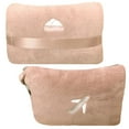 thumbnail image 1 of BlueHills Premium Soft Travel Blanket Pillow Airplane Mini - Beige M06, 1 of 9