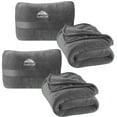 thumbnail image 1 of BlueHills Premium Soft Travel Blanket Pillow Airplane Mini - Gray 2Pack M21, 1 of 11