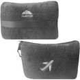 thumbnail image 1 of BlueHills Premium Soft Travel Blanket Pillow Airplane Mini - Gray, 1 of 10