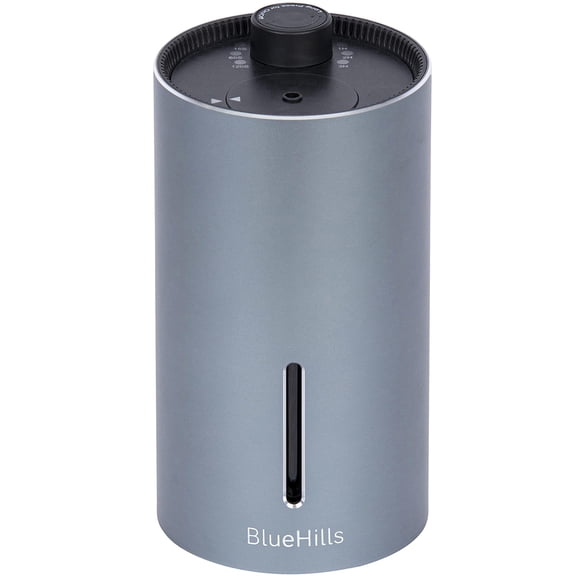 BlueHills Waterless Cordless Car Essential Oil Diffuser - J02 Silver Gray