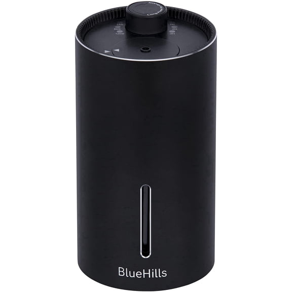 BlueHills Waterless Diffuser Cordless Car Essential Oil Diffuser - J03 Black