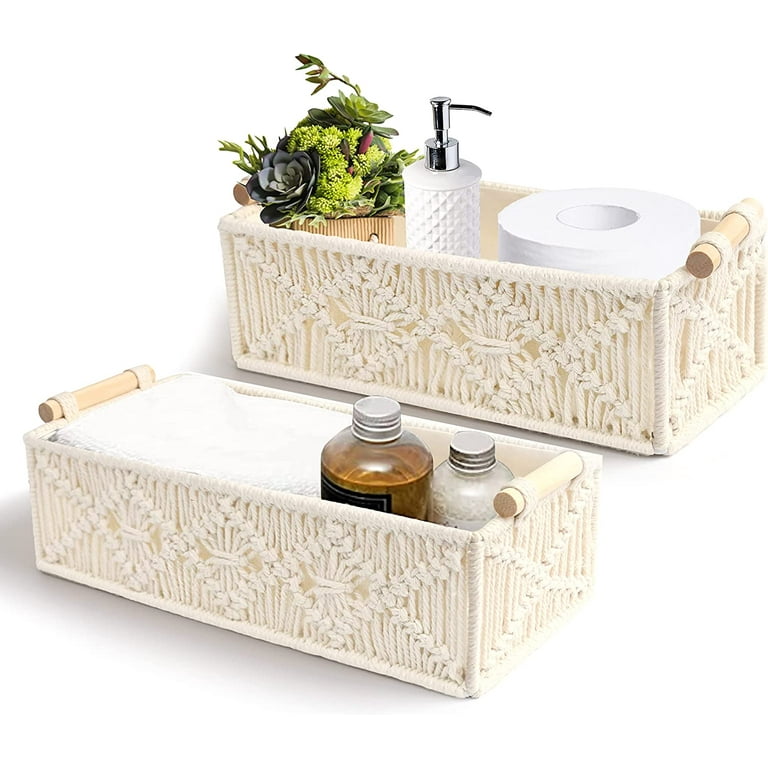 https://i5.walmartimages.com/seo/BlueMake-Set-2-Macrame-Storage-Baskets-Boho-Decor-Box-Handmade-Woven-Decorative-Countertop-Toilet-Tank-Shelf-Cabinet-Organizer-Home-Ivory_0bb4bc00-f298-4912-962a-a088d8e6d586.435806a8db0245d65965a855828d083c.jpeg?odnHeight=768&odnWidth=768&odnBg=FFFFFF
