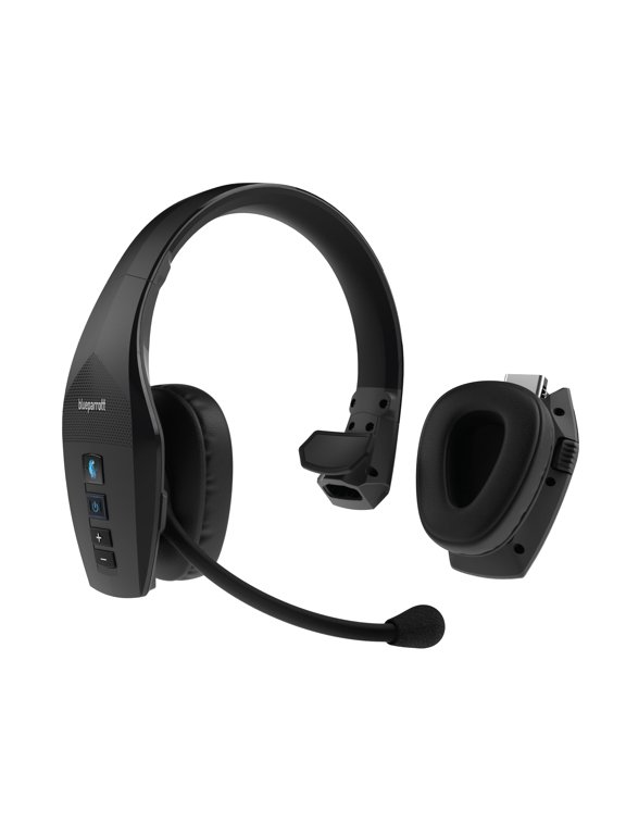 S650-XT 2-in-1 Convertible Wireless Bluetooth Headset with 96% Noise-Cancelling Microphone & Active Noise Cancellation, Black