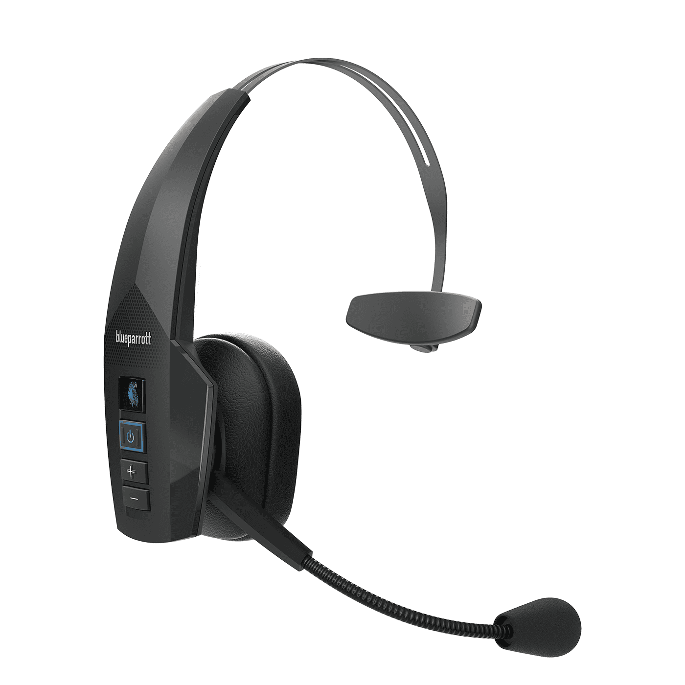 BLUEPARROTT B350-XT Wireless Bluetooth Mono Headset with 96% Noise Cancellation Microphone & Lightweight Headband