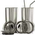 thumbnail image 1 of BluePeak Double Wall Stainless Steel Vacuum Insulated Tumbler Set, 2-Pack, 20 oz, 1 of 6