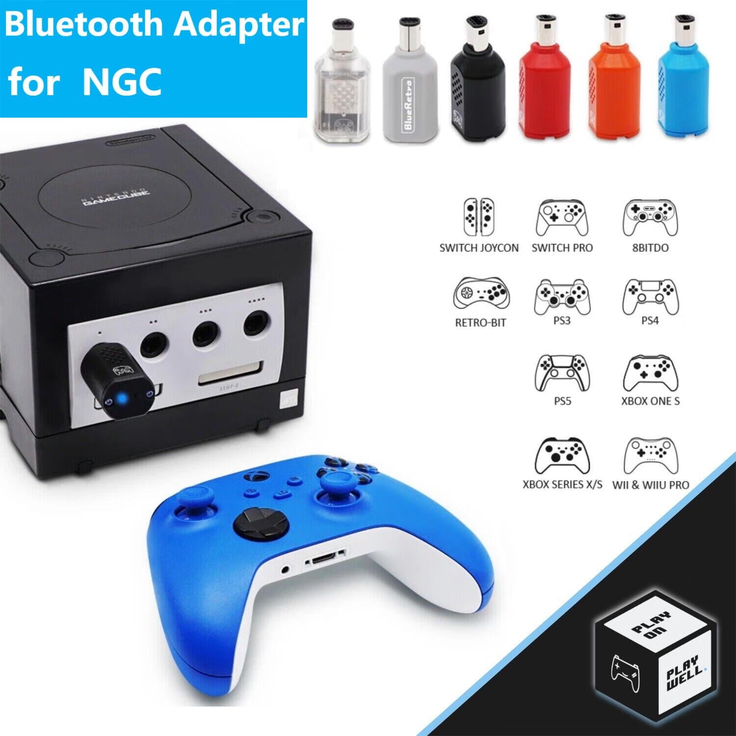 N64 Stick Replacement Retro-bit Tribute64 GHz Wireless Controller