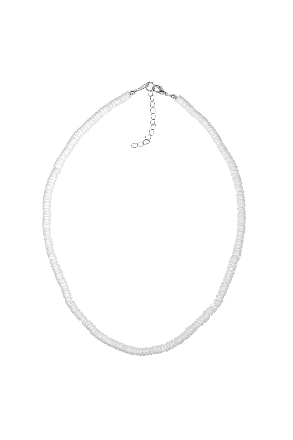 Smooth Puka Shell Necklace (14")