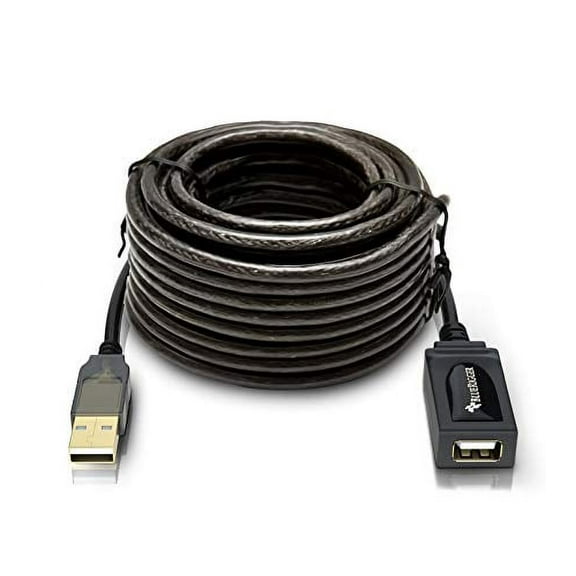 BlueRigger USB Extension Cable 7.5 Meters (25FT, Active, USB 2.0, Type A Male to A Female, Repeater Cable) - Compatible with Game Consoles, Printer, Camera