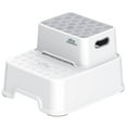 thumbnail image 1 of BlueSnail Anti-Slip Sturdy Toddler Two Step Stool for Unisex Kids and Toilet Potty Training (White), 1 of 12
