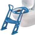 thumbnail image 1 of BlueSnail  Potty Training Toilet Seat with Step Stool Ladder for Kids (Blue PU Cushion), 1 of 7