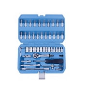 BlueSpot Tools - 1/4in Square Drive Socket & Bit Set 46 Piece