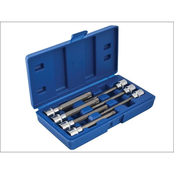 BlueSpot Tools - Extra Long 3/8in Square Drive TORX Bit Sockets 7 Piece