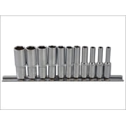BlueSpot Tools - Deep Socket Set of 11 Metric 1/4in Square Drive