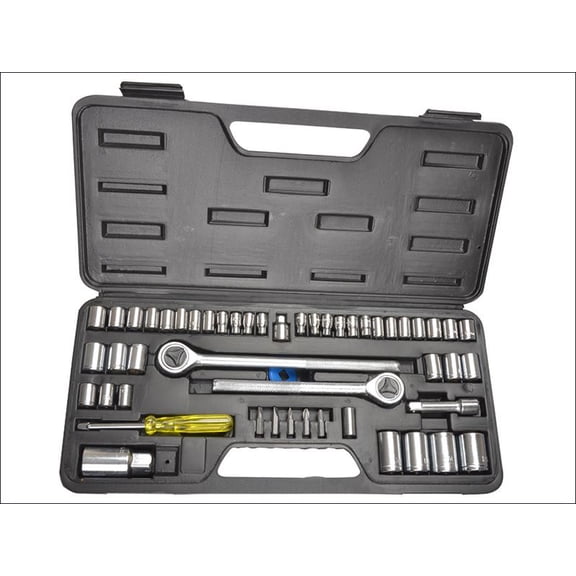 BlueSpot Tools - Socket Set of 52 Metric & AF 1/4 3/8 & 1/2in Drive
