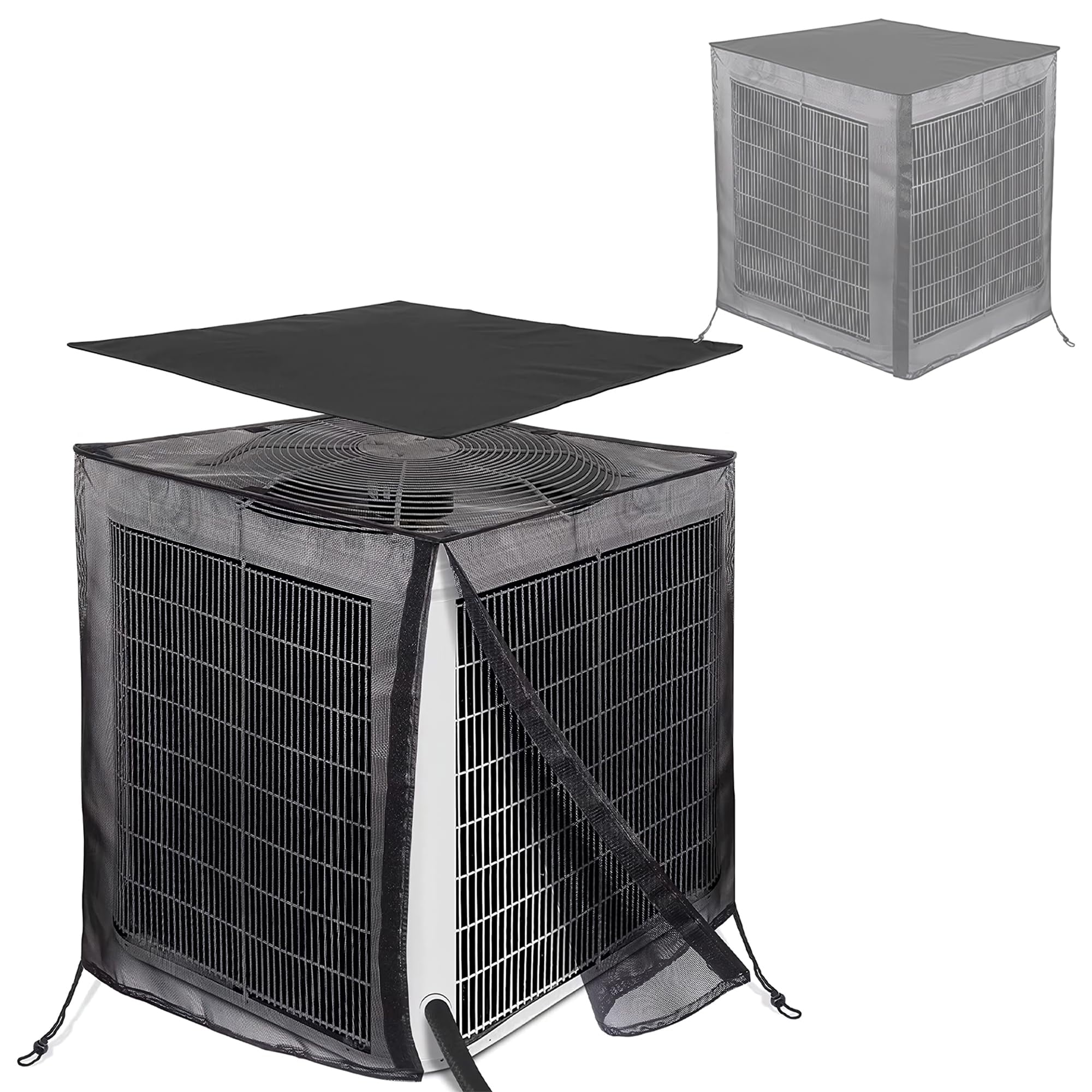 BlueStars 2-in-1 Versatile Outdoor AC Cover for Outside Full Mesh ...