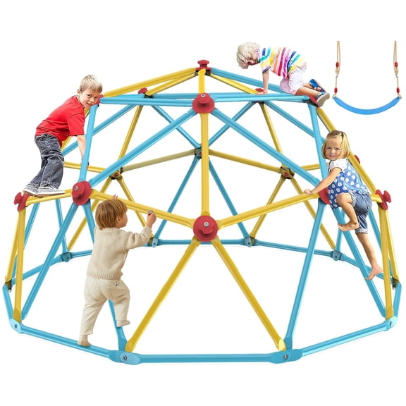 BlueWood Geodome Playground Climber 10-Foot Yellow Steel 1-Count