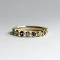 thumbnail image 1 of Bluebell Jewels 14K Yellow Gold Finish CZ Eternity Band Bezel Set Stacking Ring for Women, Dainty Anniversary or Promise Ring, 1 of 3
