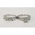 thumbnail image 1 of Bluebell Jewels 2.39 Ct Round Cut CZ Wedding Bridal Ring Set 925 Sterling Silver, 1 of 6