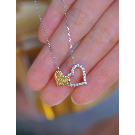 Bluebell Jewels Oval Cut Blue Cubic Zirconia 14K Yellow Gold Finish Classic Pendant