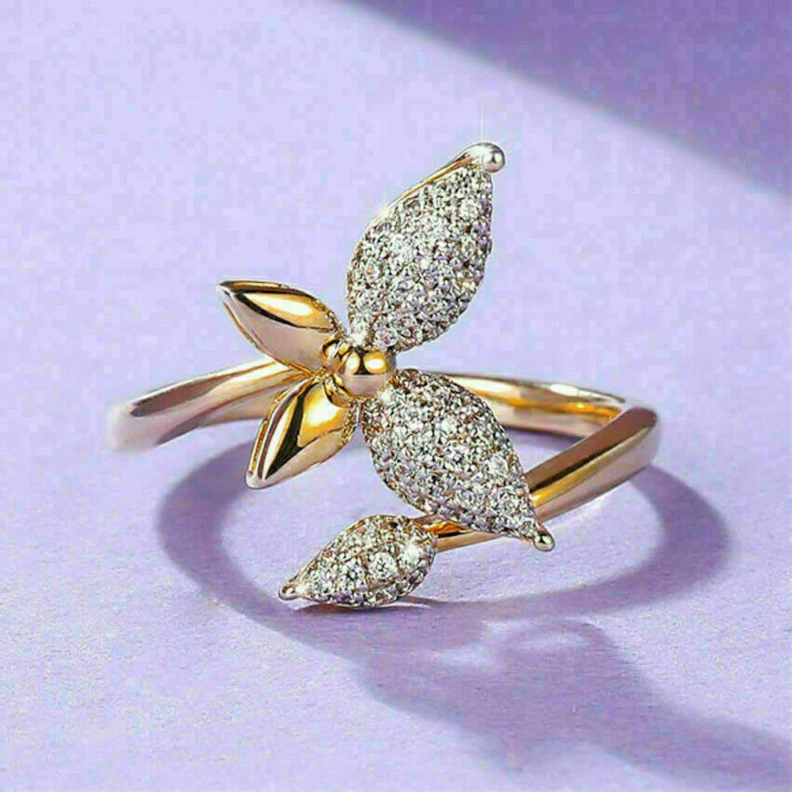 Bluebelljewels 14k Yellow Gold Finish Round Cut Cubic Zirconia ...