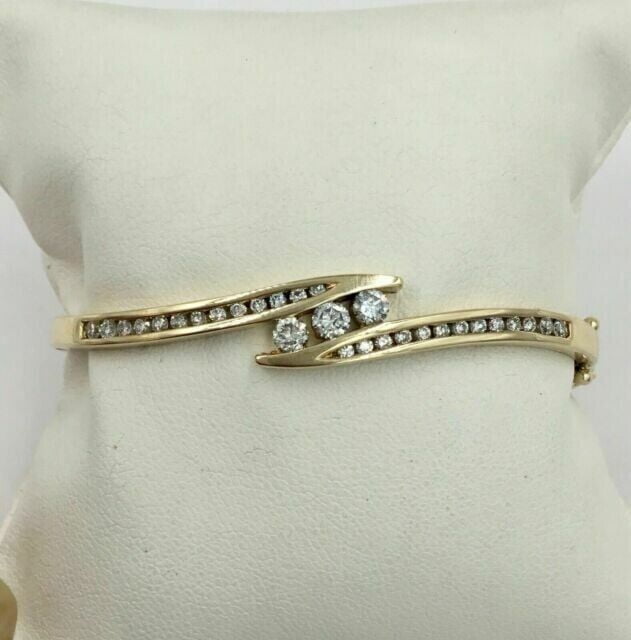 Bluebelljewels Round Cut Cubic Zirconia Women 14K Yellow Gold Finish ...