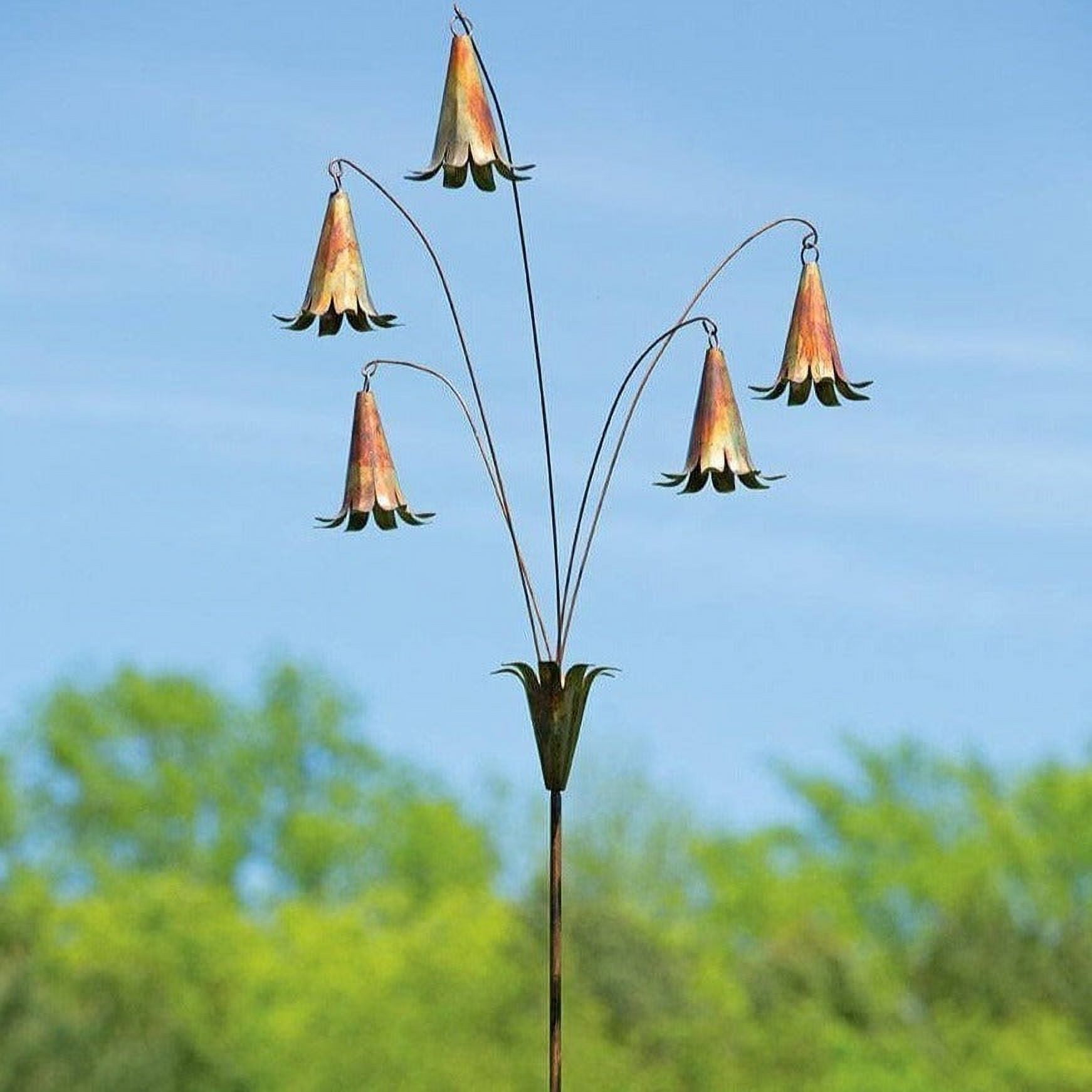 Happy Gardens Decorative Metal Bluebells Yard Art Outdoor Lawn Sculpture