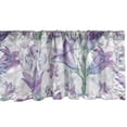 thumbnail image 1 of Bluebells Pattern Window Valance, Exotics Feels Flowers Boho Vintage Delicate Springtime Art, Curtain Valance for Kitchen Bedroom with Rod Pocket, 54" X 18", Pale Purple Fern Green, by Ambesonne, 1 of 2