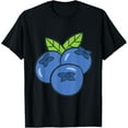 thumbnail image 1 of Blueberries Love Fruit Cute Blueberry T-Shirt, 1 of 4