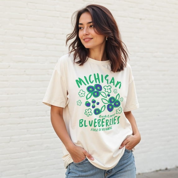 Straight Outta Detroit Michigan Souvenir T-Shirt – Unisex Crewneck Tee, 100% Cotton