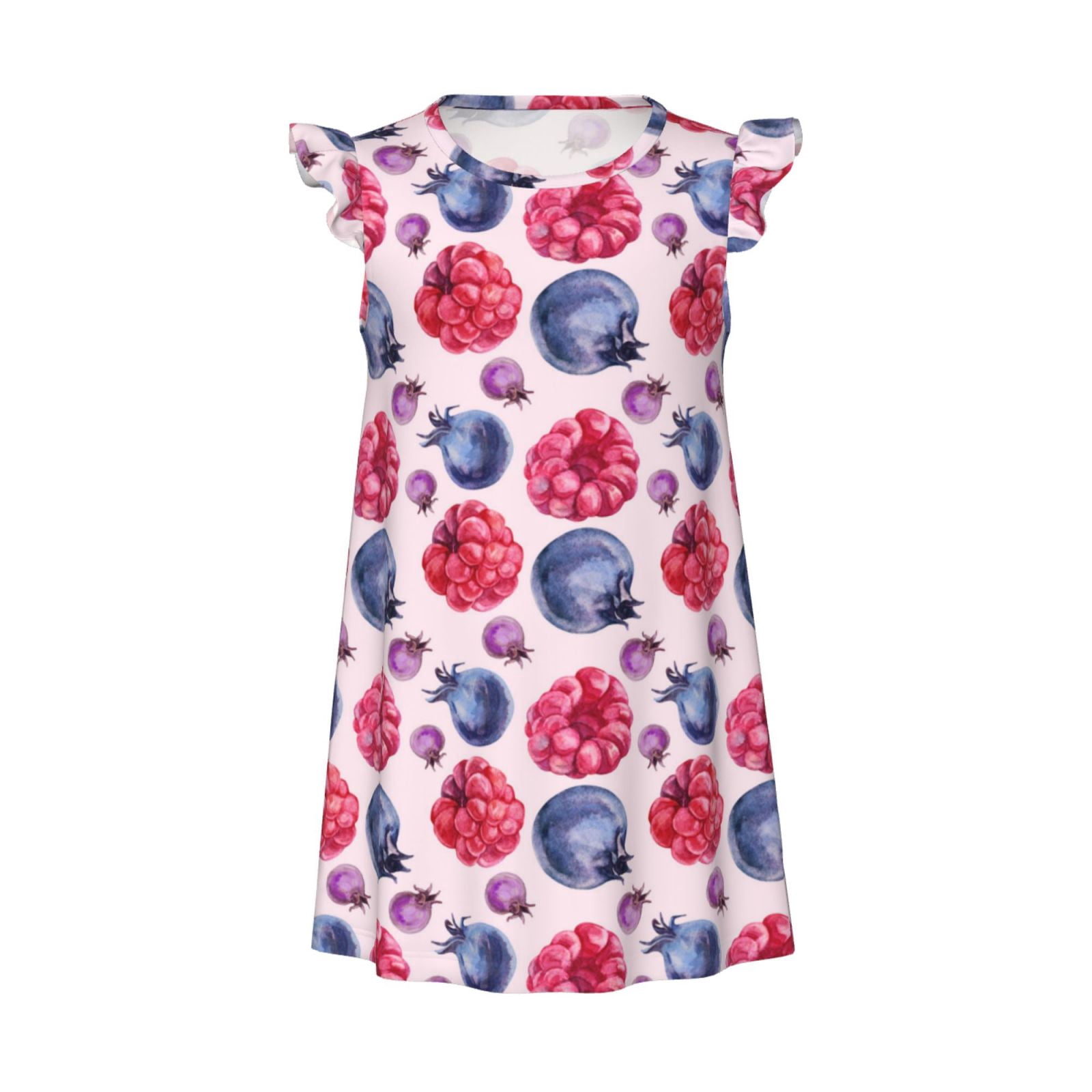 Blueberries berry pattern Girls Nightgowns, Pajamas for Girls, Soft ...