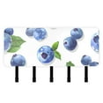 thumbnail image 1 of Blueberries in White Mail Holder Organizer Wall Mount with Shelf Key Holder Key Rack with 5 Key Hooks for Wall Decorative, 1 of 6