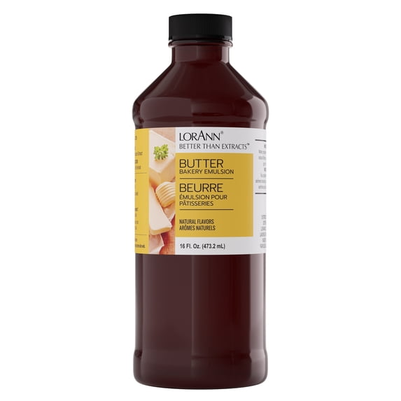 LorAnn Oils Butter Flavoring For Baking - Emulsion Butter Extract Substitute - 16 oz