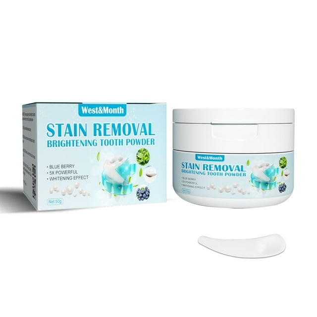 Blueberry Baking Soda Whitening Tooth Powder Fresh, Brightening, and StainRemoving Formula