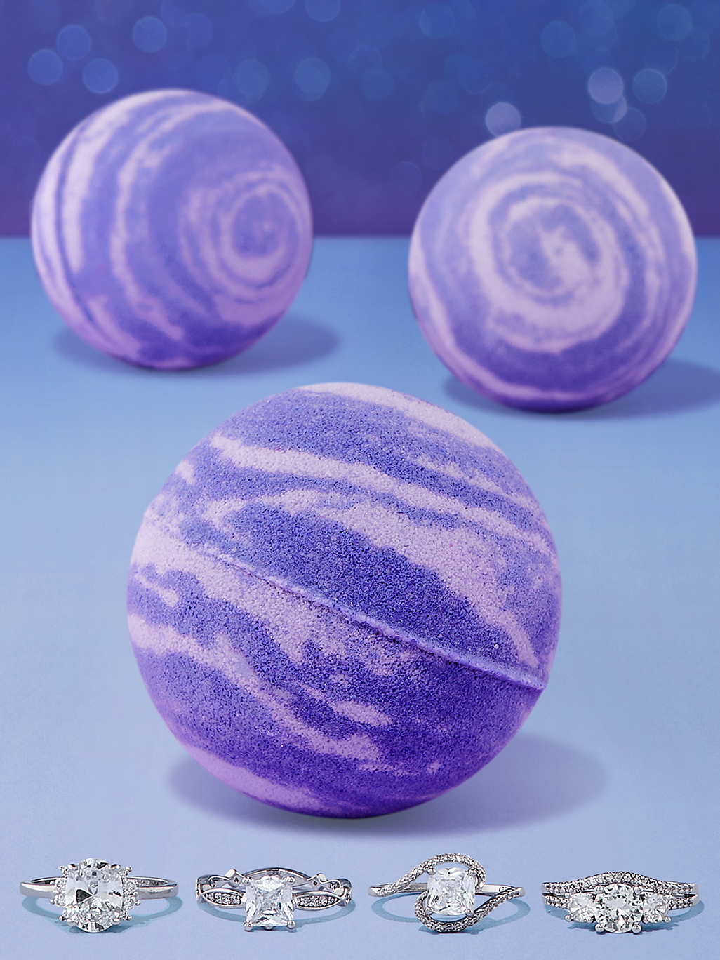 Blueberry Bath Bomb - Ring Collection - Walmart.com