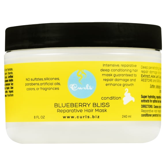 Blueberry Bliss Reparative Hair Mask, 8 fl oz (240 ml), Curls