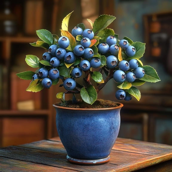1 Blueberry Bonsai Tree Seedling for Planting - 1 Year Old Well Rooted Seedling