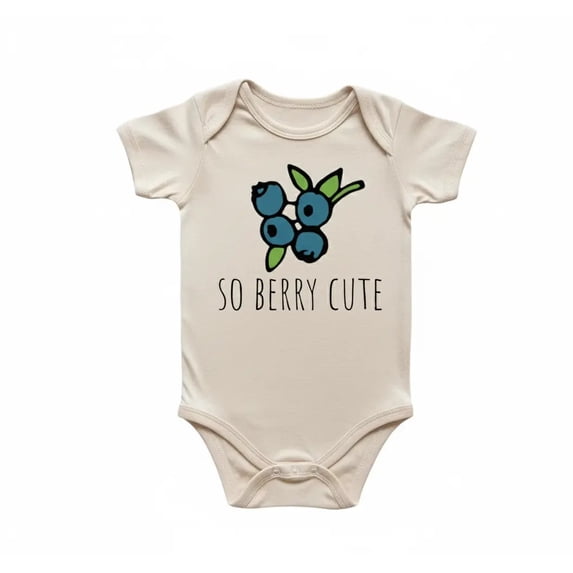 Blueberry Bunch Newborn Baby Bodysuit