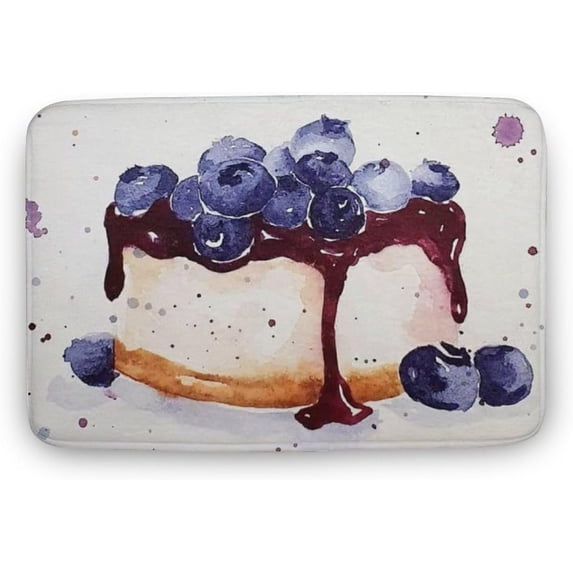 Blueberry Cake Door Mat Non Slip Welcome Doormat Front Door Rug Door Mats for Home Bedroom Living Room Decor Bathroom Floor Mats Home Decor Gift for Women Men 24 * 16 Inch
