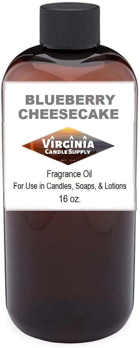 Blueberry Cheesecake Fragrance Oil 16 oz Bottle for Candle Making, Soap Making, Tart Making, Room Sprays, Lotions, Car Fresheners, Slime, Bath Bombs, Warmers