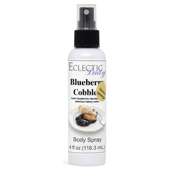 Blueberry Cobbler Body Spray, Eclectic Lady, Hydrating Mist, Unisex (Double Strength), 4 oz