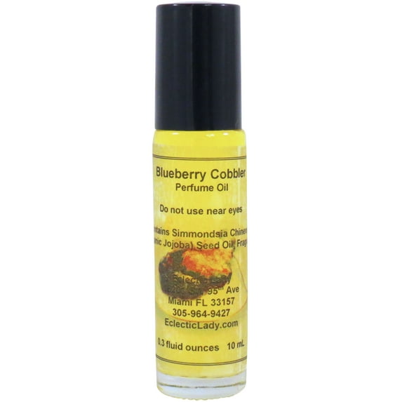 Blueberry Cobbler Perfume Oil, 0.3 Oz Portable Roll-On Fragrance