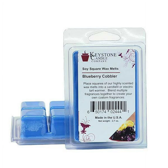 Blueberry Cobbler Soy Tarts 3.5 in. long x 2.5 in. wide x 1 in. thick Pack of 3
