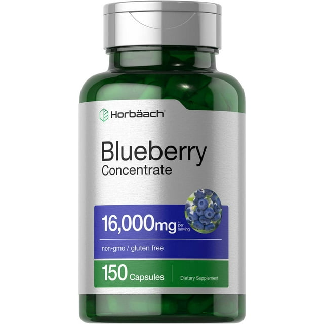 Blueberry Extract 16000mg 150 Capsules by Horbaach